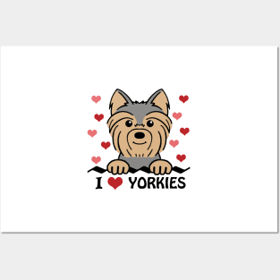 I Love Yorkies Posters and Art